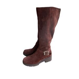 Naturalizer Boots Women SZ 8.5 EU 39 UK 6 Darry Water Repellent Knee High Brown
